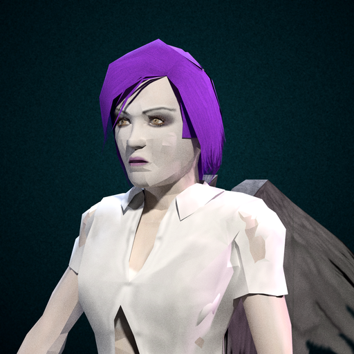Violet Vandal skater portrait — Teal background